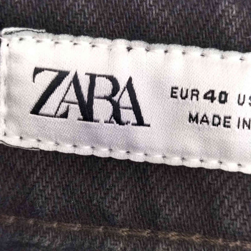 ザラ ZARA フレアフィットジッパーデニムパンツ メンズ 40