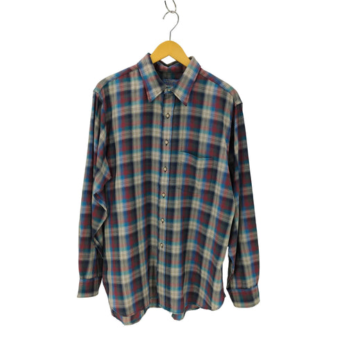 ペンドルトン PENDLETON 70S SIR PENDLETON チェック柄 ウールシャツ メンズ JPN:XL