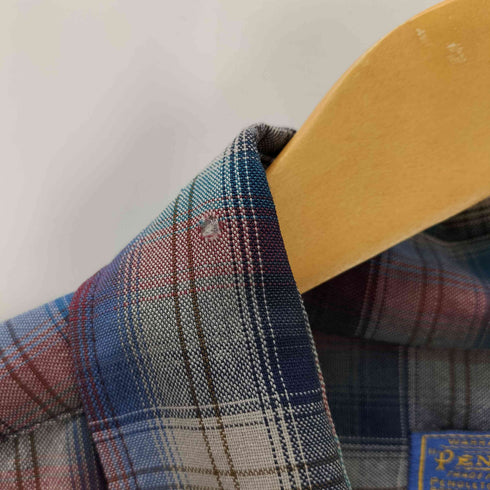 ペンドルトン PENDLETON 70S SIR PENDLETON チェック柄 ウールシャツ メンズ JPN:XL