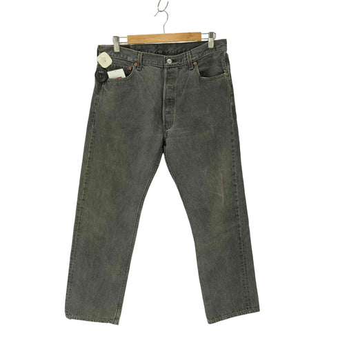 リーバイス Levis 90S 96年製 USA製 先染 501 ブラックデニムパンツ メンズ 36/30
