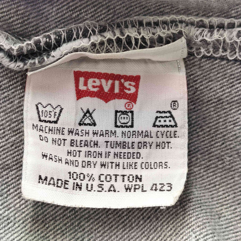 リーバイス Levis 90S 96年製 USA製 先染 501 ブラックデニムパンツ メンズ 36/30