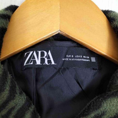 ザラ ZARA ゼブラ アニマル柄 シャツジャケット レディース import:S