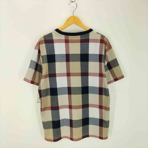 ブラックレーベルクレストブリッジ BLACK LABEL CRESTBRIDGE チェックリンガーTシャツ メンズ import:XL