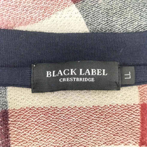 ブラックレーベルクレストブリッジ BLACK LABEL CRESTBRIDGE チェックリンガーTシャツ メンズ import:XL