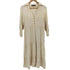ザラ ZARA Panelled Linen Blend Midi Dress パネルド リネンブレンド ミディドレス レディース import:S