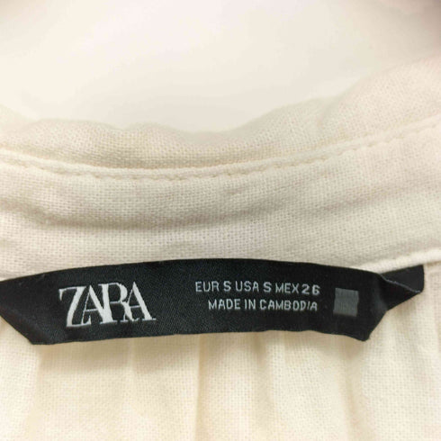 ザラ ZARA Panelled Linen Blend Midi Dress パネルド リネンブレンド ミディドレス レディース import:S