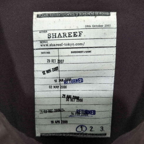 シャリーフ SHAREEF マルチカラー 比翼 ロングスリーブシャツ メンズ JPN:1