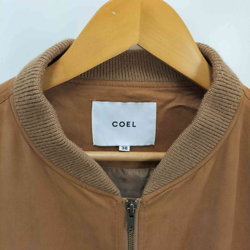 コエル COEL スウェードブルゾン キャメル レディース 38