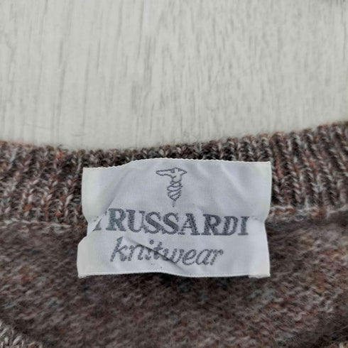 トラサルディ TRUSSARDI ワッペンリブニット メンズ