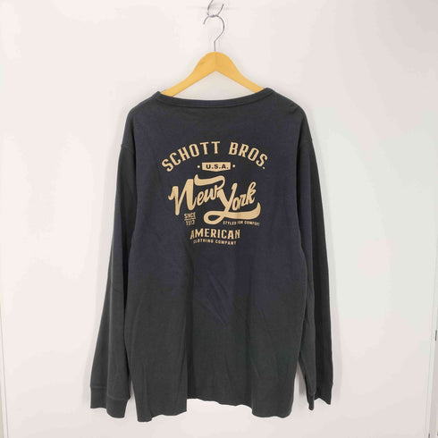 ショット Schott LS OLD GRAPHIC CREWNECK T-SHIRT メンズ import:XXL