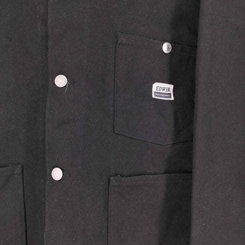 エドウィン EDWIN COVERALL Black rigid メンズ JPN:L