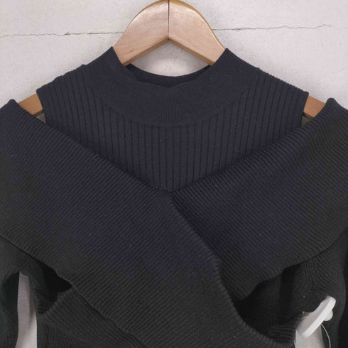 リリーブラウン Lily Brown レイヤードオフショルニットワンピース レディース ONE SIZE