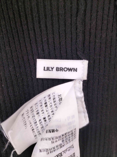 リリーブラウン Lily Brown レイヤードオフショルニットワンピース レディース ONE SIZE