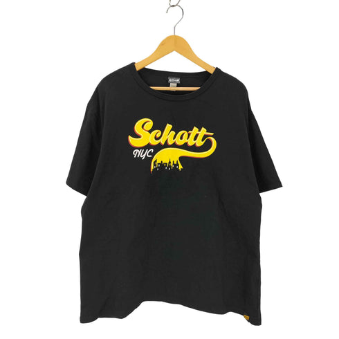 ショット Schott DOWNTOWN LOGO T-SHIRT メンズ import:XXL