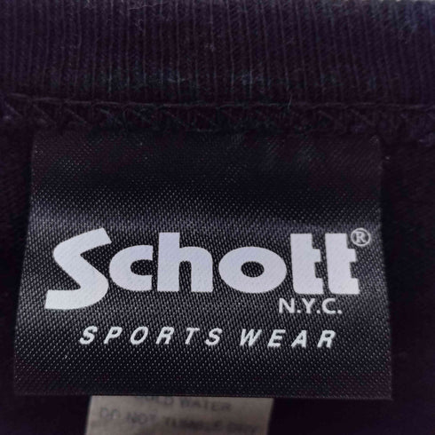 ショット Schott DOWNTOWN LOGO T-SHIRT メンズ import:XXL