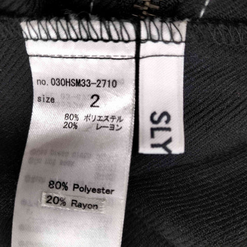 スライ SLY GATHER SLEEVE ZIP ショートワンピース レディース JPN:2