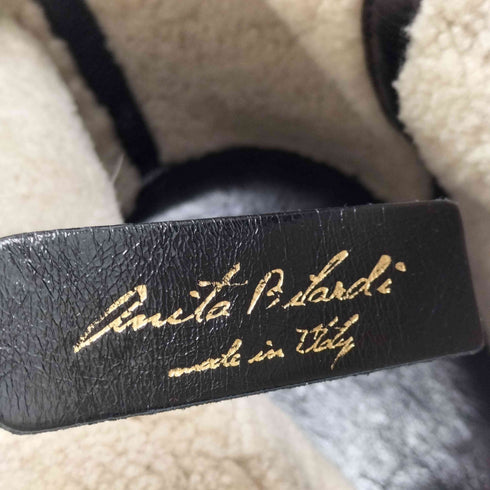 anita bilardi ムートンコンビミニトートバッグ リバーシブル レディース