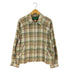 moda indiana インドコットン チェック ジップアップジャケット メンズ import:L