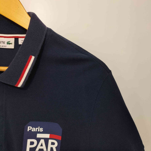 ラコステ LACOSTE ラバープリント トリコロール ポロシャツ メンズ 4