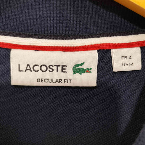 ラコステ LACOSTE ラバープリント トリコロール ポロシャツ メンズ 4