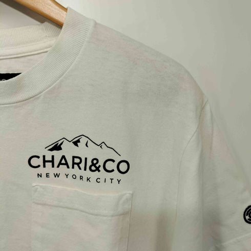 チャリアンドコー chari&co ロゴプリント クルーネックtシャツ メンズ import:M