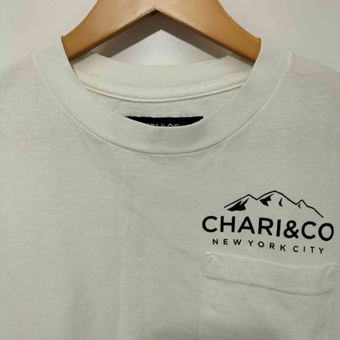 チャリアンドコー chari&co ロゴプリント クルーネックtシャツ メンズ import:M