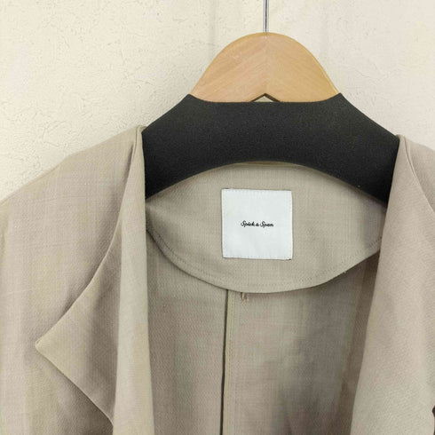 スピックアンドスパン Spick and Span ノーカラーコート レディース JPN:36