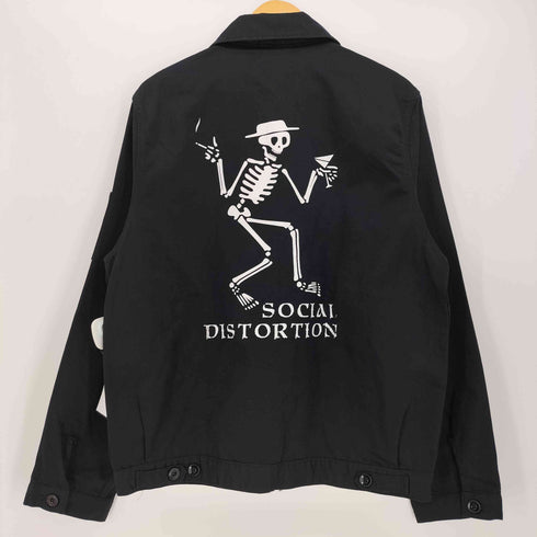 ディッキーズ Dickies 2013AW EISENHOWER TWILL JACKET SOCIAL DISTORTION 両面プリント アイゼンハワー ツイル ジャケット メンズ import:L