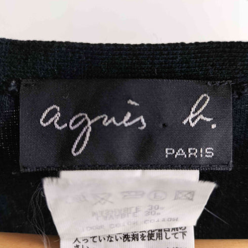 アニエスベー agnes b. コットンVネックカーディガン レディース JPN:2