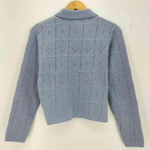 ジェイクルー J.CREW メリノウール 丸襟 ニットポロ レディース import:S