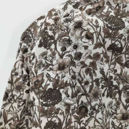 タケオキクチ TAKEO KIKUCHI ART FABRICS 花柄コーデュロイボタンダウンシャツ メンズ 4