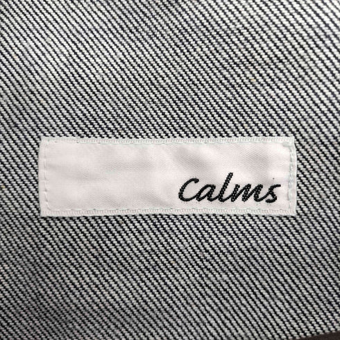 Calms ピッグレザー 切替 ローライズ デニム ジョーツ パンツ ショーツ 豚革 Y2K ユニセックス レディース JPN:38
