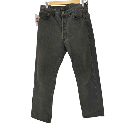リーバイス Levis USA製 90S 501 ボタンフライブラックデニムパンツ 後染め 93年製 メンズ W34 L32