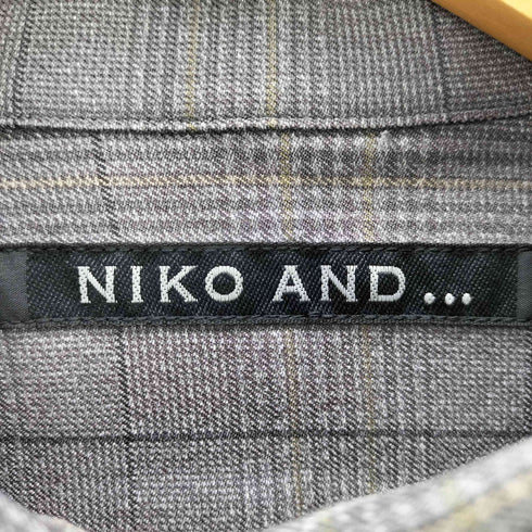 ニコアンド niko and... メランジチェックシャツ メンズ JPN:M