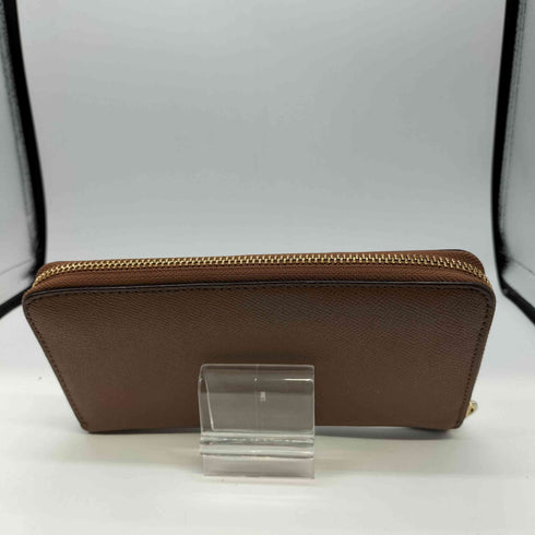 コーチ COACH ラウンドファスナー フロントロゴ レザー 長財布 レディース