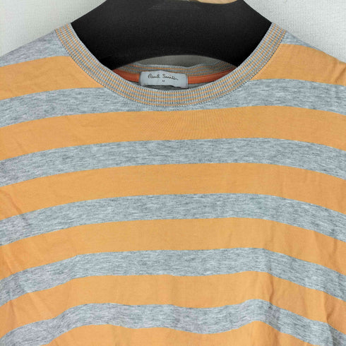 ポールスミス Paul Smith フロントボーダーL/Sカットソー 変形 ねじれ メンズ import:M