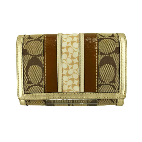コーチ COACH シグネチャーモノグラム 二つ折り財布 レディース