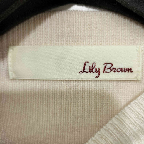 リリーブラウン Lily Brown 2021AW カットアウトニットトップス レディース FREE