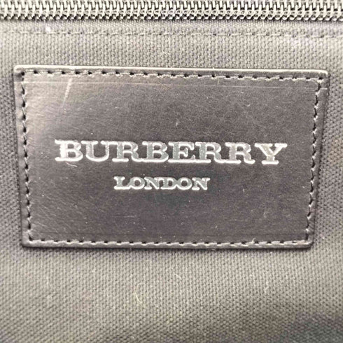 バーバリーロンドン BURBERRY LONDON MADE IN ITALY レザー切替 羊毛 ボストンバッグ メンズ