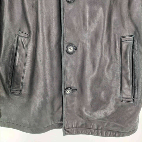 ゲス GUESS 本革 レザー テーラード ジャケット メンズ import:S