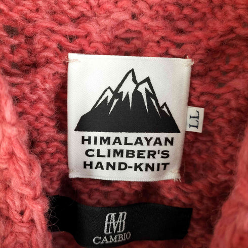 カンビオ CAMBIO HIMALAYAN CLIMBERS Hand Knit Shawl Cardigan 手編みショールカーディガン メンズ LL
