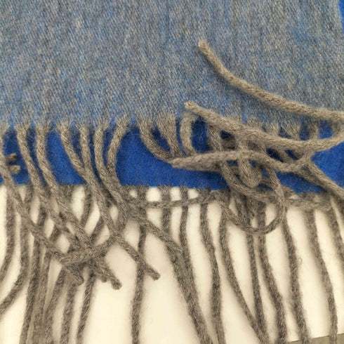 ラブレス LOVELESS Y2K スカル カシミヤ100% ドクロ刺繍 フリンジマフラー レディース