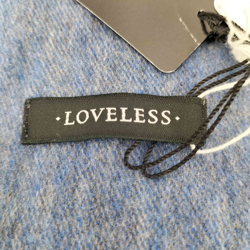 ラブレス LOVELESS Y2K スカル カシミヤ100% ドクロ刺繍 フリンジマフラー レディース
