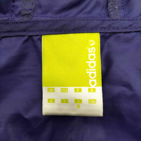 アディダス adidas ロゴ プリント スイッチングカラー ジップアップ パーカー ジャケット レディース JPN:S