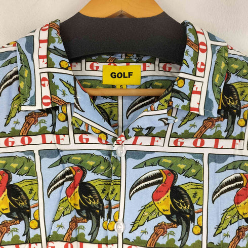 ゴルフワン GOLF WANG S/S アニマルアロハシャツ メンズ import:S