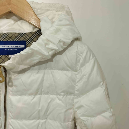 バーバリーブルーレーベル BURBERRY BLUE LABEL ジップアップ フード ダウンジャケット レディース JPN:38