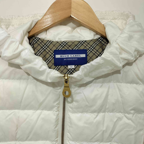 バーバリーブルーレーベル BURBERRY BLUE LABEL ジップアップ フード ダウンジャケット レディース JPN:38