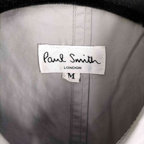 ポールスミスロンドン Paul Smith LONDON OLD チンストラップ 比翼ステンカラーコート コットン 薄手 メンズ import:M