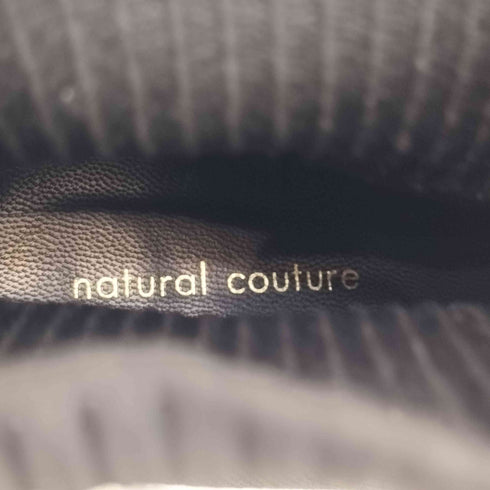 ナチュラルクチュール natural couture リブ切替ニットブーツ ショートブーツ レディース L