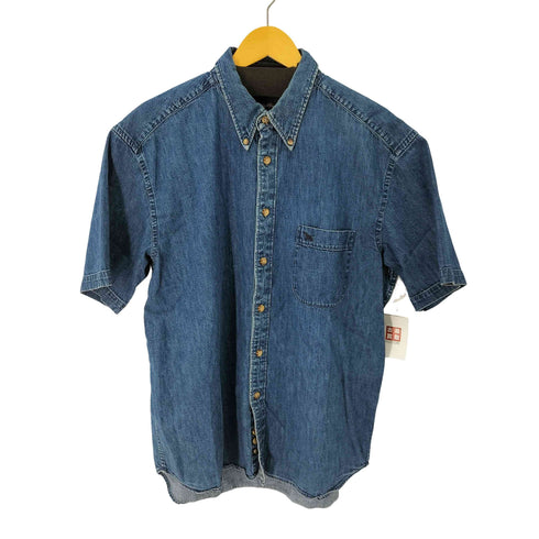 エディーバウアー Eddie Bauer S/S ボタンダウンデニムシャツ メンズ JPN:L